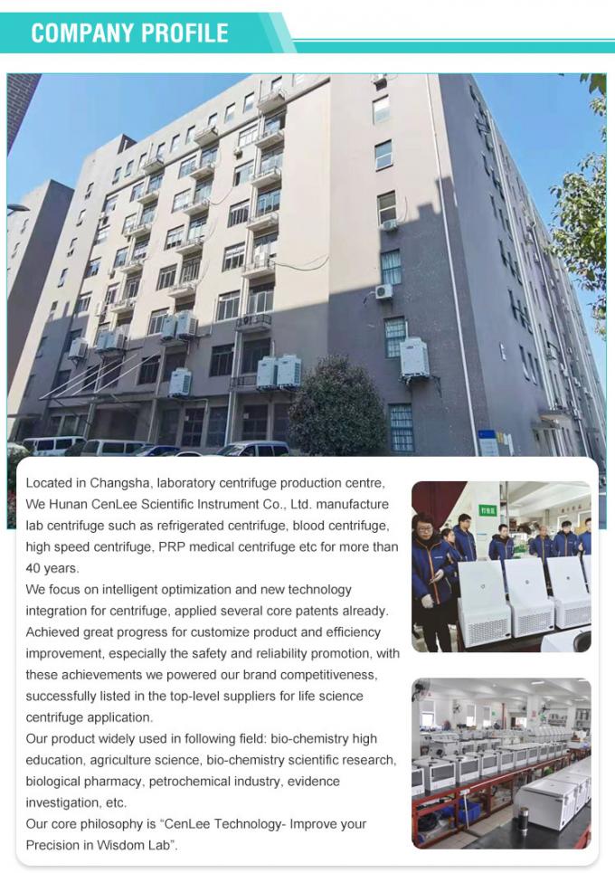 CFL6R 6×1000ml Centrifugadora de banco de sangue de grande capacidade, de chão, refrigerada 5