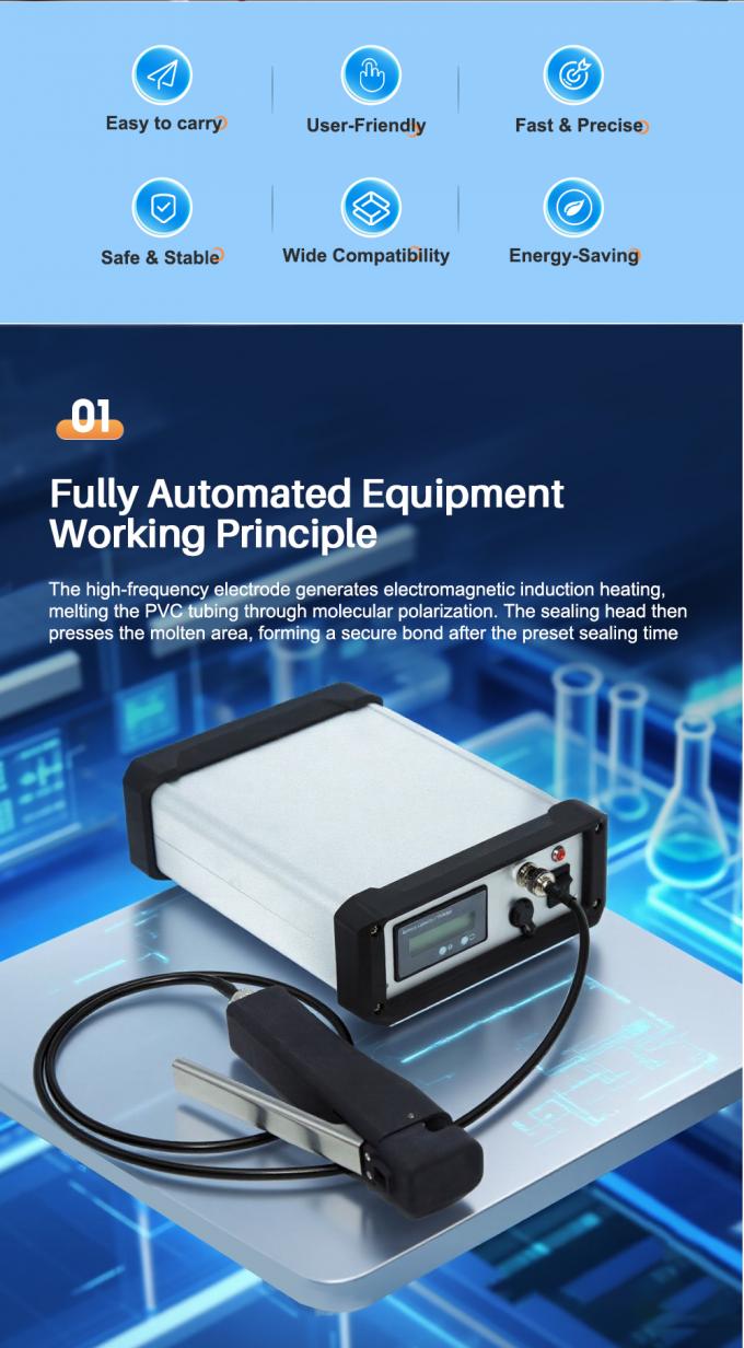 Selador de tubos para bolsas de sangue de PVC Cenlee para hospitais, m&aacute;quina seladora de tubos para banco de sangue 1