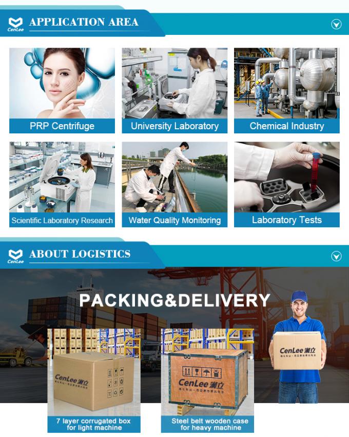 Centrífuga de Laboratório Cenlee5K 2L 2000ml 4x500ml Centrífuga de Grande Volume 3