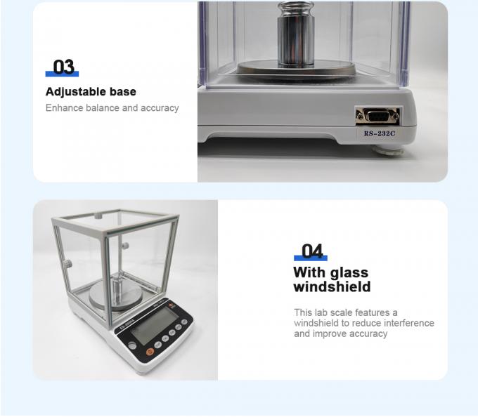Leg&iacute;vel 0,001g Balan&ccedil;a de precis&atilde;o de laborat&oacute;rio Instrumentos de laborat&oacute;rio Balan&ccedil;a anal&iacute;tica Balan&ccedil;a com escudo de rascunho 3