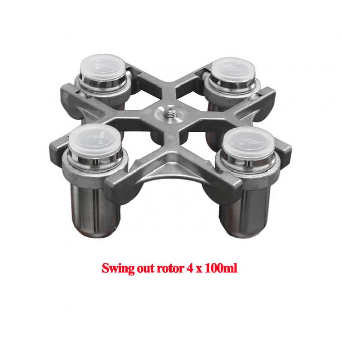 Centrífuga de bancada com rotor basculante TDZ5-WS com frascos de centrífuga de 100ml e 250ml 3