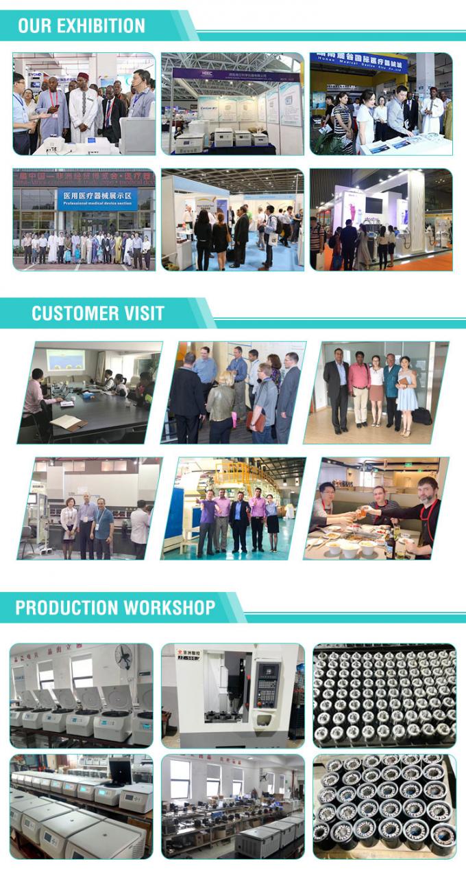 Centrífuga de bancada com rotor basculante TDZ5-WS com frascos de centrífuga de 100ml e 250ml 5