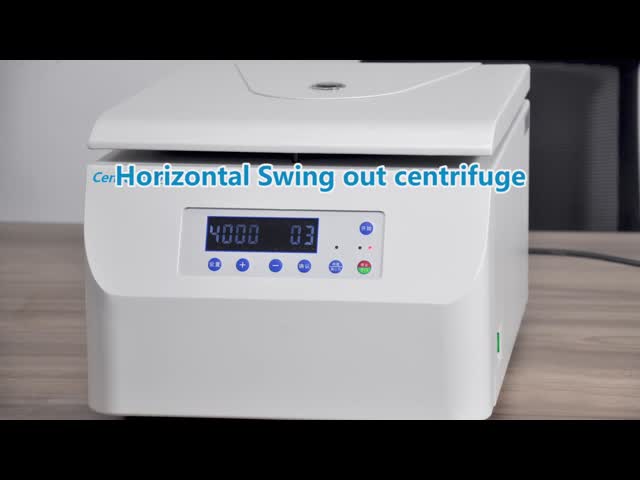 Centrífuga horizontal de rotação horizontal de baixa velocidade Laboratório de centrífuga Célula/Clínica/Biotecnologia/PCR/Separação de sangue/plasma/urina de pesquisa