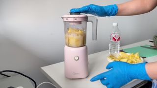Da fruta à base de coquetel transparente – Centrífuga CTL550 em ação
