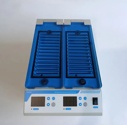 Incubadora de 180w com duas câmaras de trabalho independentes e capacidade máxima para 24 cartões de gel, cartões de grupo sanguíneo de 6 colunas/8 colunas