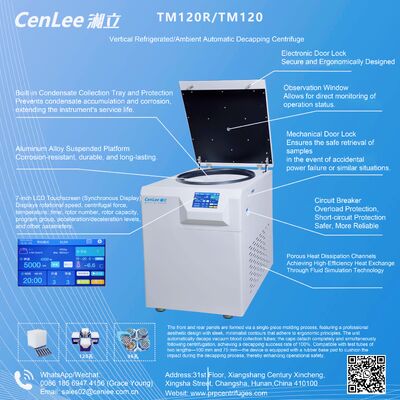 Bom preço. TMF120R Centrífuga de tubos de sangue com descapagem automática 3370xg para tubos de 120 x 5/7 ml on-line