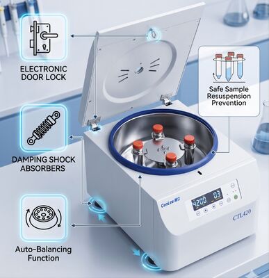 Bom preço. Cenlee Durável 304 Aço Inoxidável Corpo Horizontal Centrífuga CTL420 4200RPM 2200xg para Tratamento Ortopédico CGF PRF Crescimento Capilar on-line