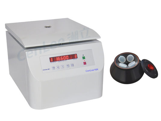 Bom preço. Centrifugador fixo Benchtop 21532RCF de alta velocidade do rotor do ângulo da exposição de diodo emissor de luz 16600RPM on-line